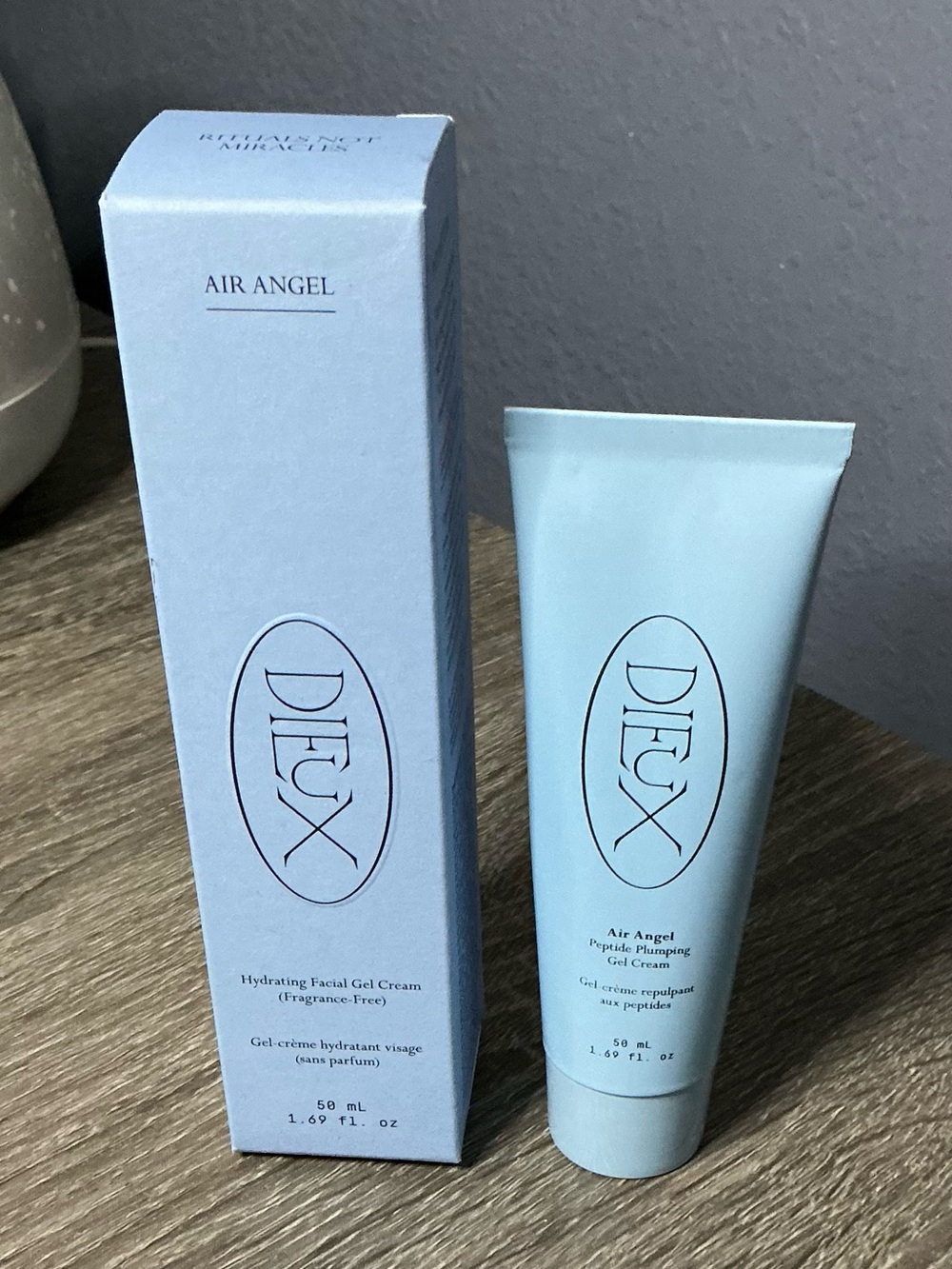 Dieux Skin Air Angel Peptide Plumping Gel Cream 50mL 1.7oz Full Size NIB Hydrate